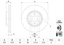 Bosch féktárcsa 0 986 479 H29