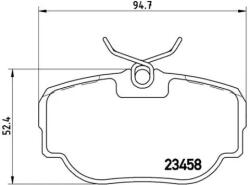 BREMBO fékbetét készlet P44 009