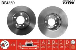 TRW szellőző féktárcsa Ø310mm DF4359