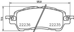BREMBO fékbetét készlet, tárcsafék P49 055