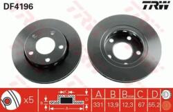TRW Féktárcsa tömör Ø331, 5mm DF4196