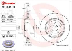 BREMBO Féktárcsa szellőző Ø350mm 09. N247.11