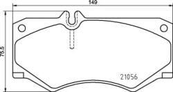 BREMBO fékbetét készlet P50 134