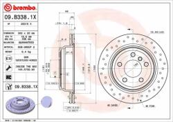 BREMBO féktárcsa 09. B338.1X