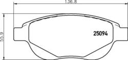 BREMBO fékbetét készlet P61137