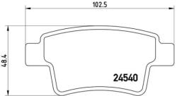 BREMBO fékbetét készlet, tárcsafék P61 085