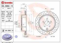 BREMBO féktárcsa 09. C662.1X - runder