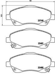 BREMBO fékbetét készlet, tárcsafék P83 046