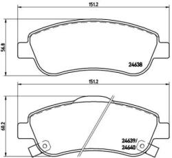 BREMBO fékbetét készlet P28 045X