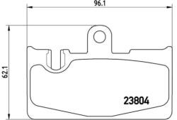 BREMBO fékbetét készlet, tárcsafék P83 059
