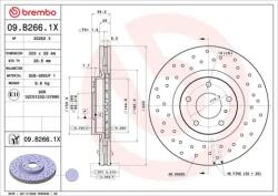 BREMBO Féktárcsa Xtra - fúrt 09. B266.1X