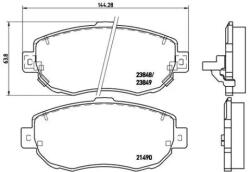 BREMBO fékbetét készlet, tárcsafék P83 037