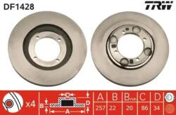 TRW szellőző féktárcsa Ø257mm DF1428