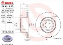 BREMBO Féktárcsa szellőző Ø297mm 09. A229.11
