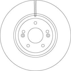 TRW Féktárcsa szellőző Ø321mm DF6545S