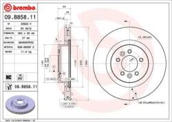 BREMBO Féktárcsa szellőző Ø360mm 09. B858.11