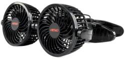 AMiO autós ventilátor klipszel 2x4" 12V