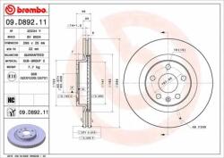 BREMBO féktárcsa 09. D892.11