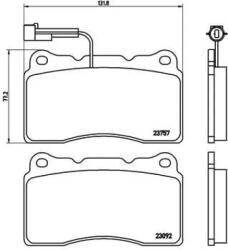 BREMBO fékbetét készlet P23 115X