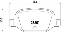 BREMBO fékbetét készlet, tárcsafék P23 064
