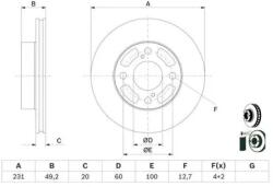 Bosch féktárcsa 0 986 479 G91