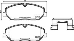 BREMBO fékbetét készlet, tárcsafék P30 084