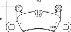 BREMBO fékbetét készlet, tárcsafék P65 042