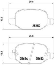 BREMBO fékbetét készlet P23 150