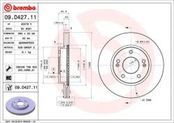 BREMBO Féktárcsa belső hűtés Ø280mm 09. D427.11
