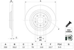 Bosch féktárcsa 0 986 479 G74