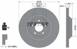 TEXTAR Féktárcsa szellőző Ø330mm 92132603