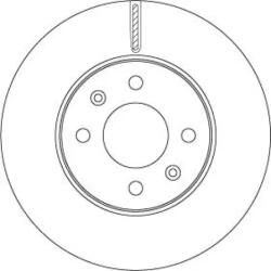 TRW Féktárcsa szellőző Ø256mm DF6794
