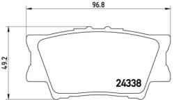 BREMBO fékbetét készlet, tárcsafék P83 089
