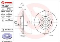 BREMBO Féktárcsa -festett 09. E531.11