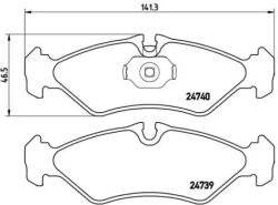 BREMBO fékbetét készlet, tárcsafék P50 081
