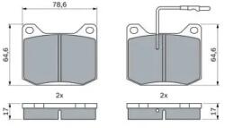 Bosch Fékpofa- és féktárcsa szett 0 986 494 938