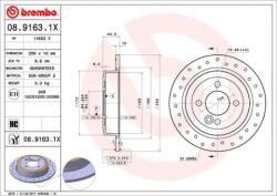 BREMBO féktárcsa perforált Ø259mm 08.9163. 1X