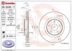 BREMBO féktárcsa 09. E235.11