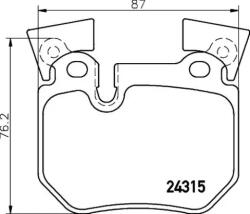 BREMBO fékbetét készlet, tárcsafék P06 059