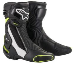 Alpinestars SMX Plus V2 cipő, ALPINESTARS (fekete/fehér/fluo sárga, 47-es méret)