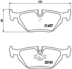 BREMBO fékbetét készlet, tárcsafék P06 013