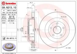 BREMBO Féktárcsa szellőző Ø350mm 09. N213.11