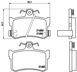 BREMBO fékbetét készlet P28 027