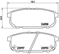 BREMBO fékbetét készlet P30 023