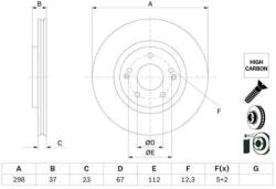 Bosch féktárcsa 0 986 479 H05