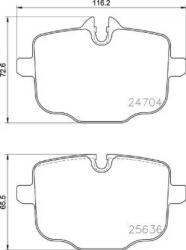 BREMBO fékbetét készlet, tárcsafék P06 101