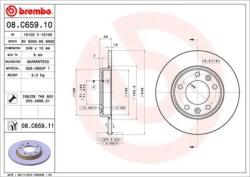 BREMBO Féktárcsa tömör Ø249mm 08. C659.11