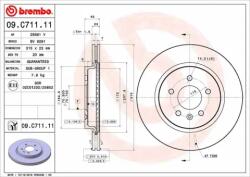BREMBO féktárcsa 09. C711.11
