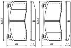 Bosch fékbetét készlet 0 986 494 353