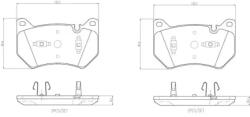 BREMBO fékbetét készlet, tárcsafék P85181